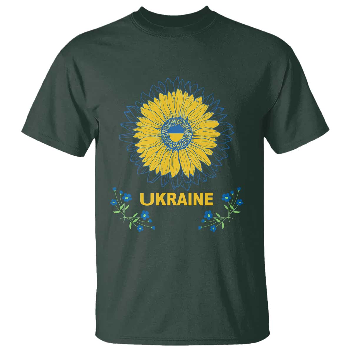 Ukraine Sunflower T Shirt Ukrainian Flag