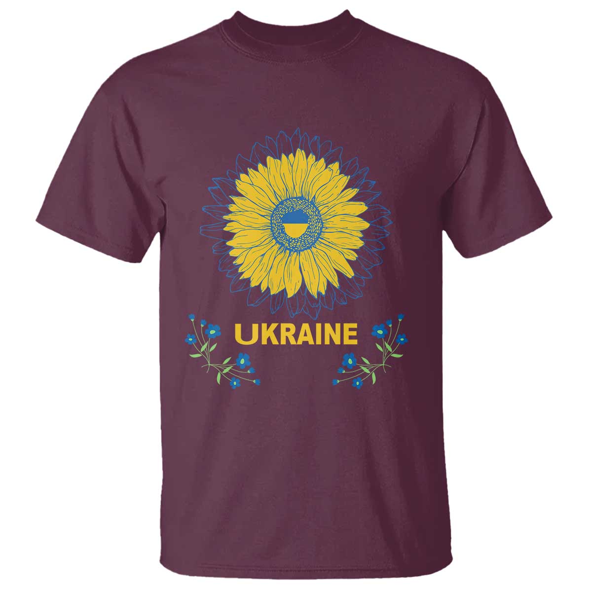 Ukraine Sunflower T Shirt Ukrainian Flag