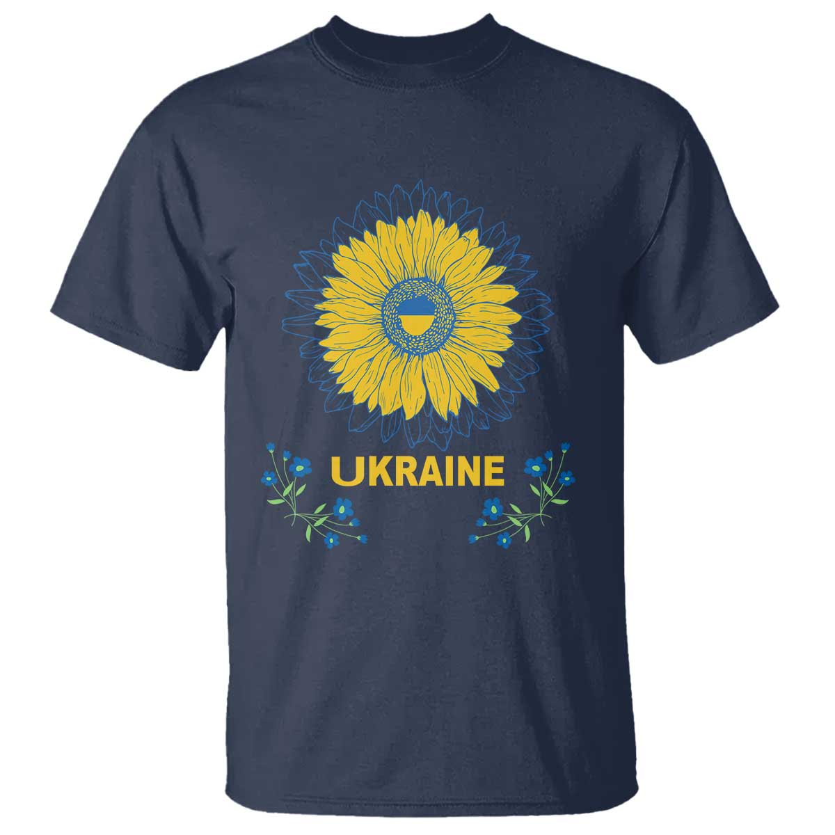 Ukraine Sunflower T Shirt Ukrainian Flag