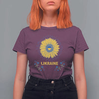 Ukraine Sunflower T Shirt For Women Ukrainian Flag