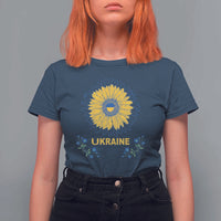 Ukraine Sunflower T Shirt For Women Ukrainian Flag