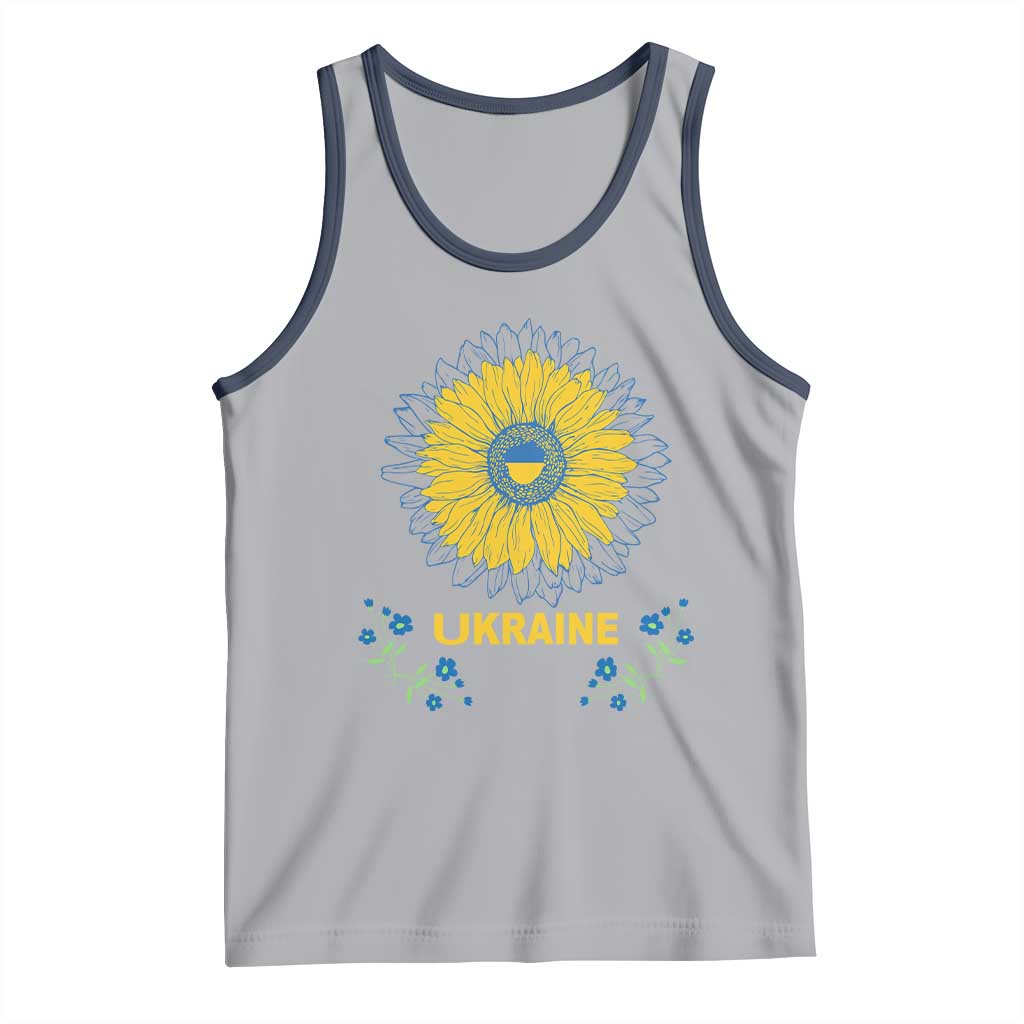 Ukraine Sunflower Tank Top Ukrainian Flag