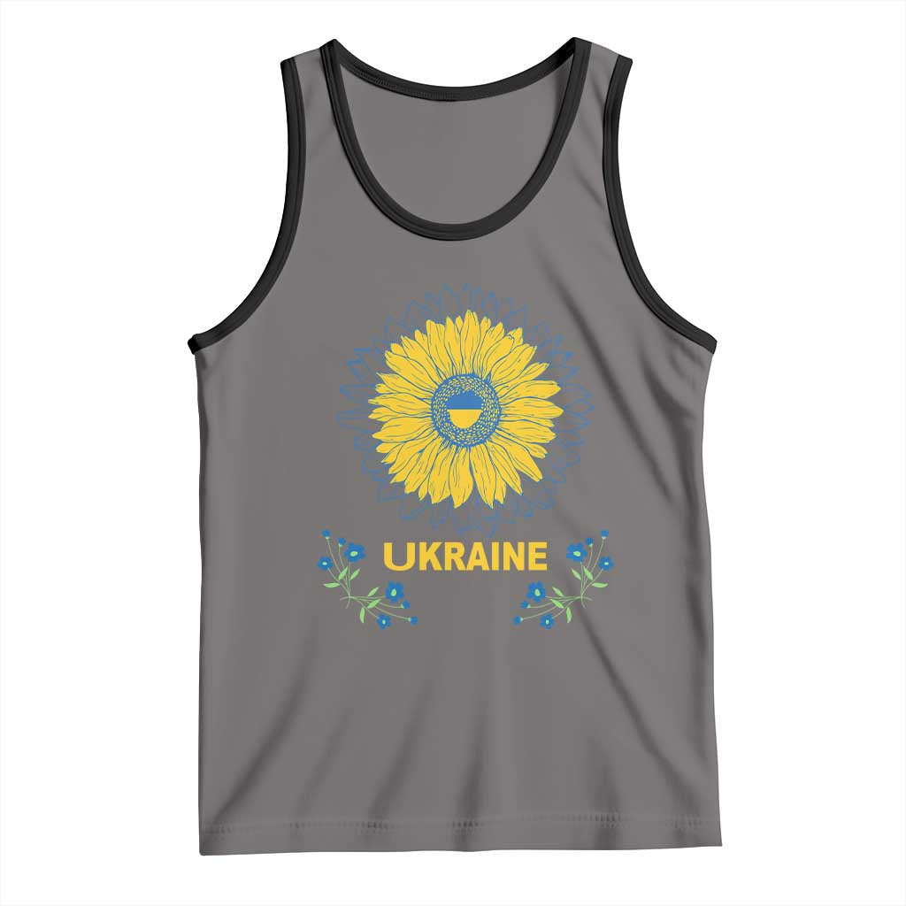 Ukraine Sunflower Tank Top Ukrainian Flag