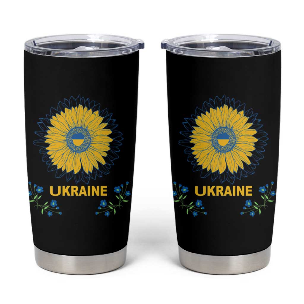 Ukraine Sunflower Tumbler Cup Ukrainian Flag