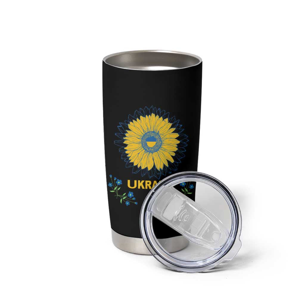 Ukraine Sunflower Tumbler Cup Ukrainian Flag