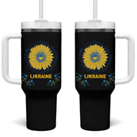 Ukraine Sunflower Tumbler With Handle Ukrainian Flag