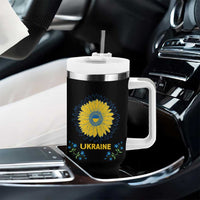 Ukraine Sunflower Tumbler With Handle Ukrainian Flag