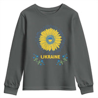 Ukraine Sunflower Youth Sweatshirt Ukrainian Flag