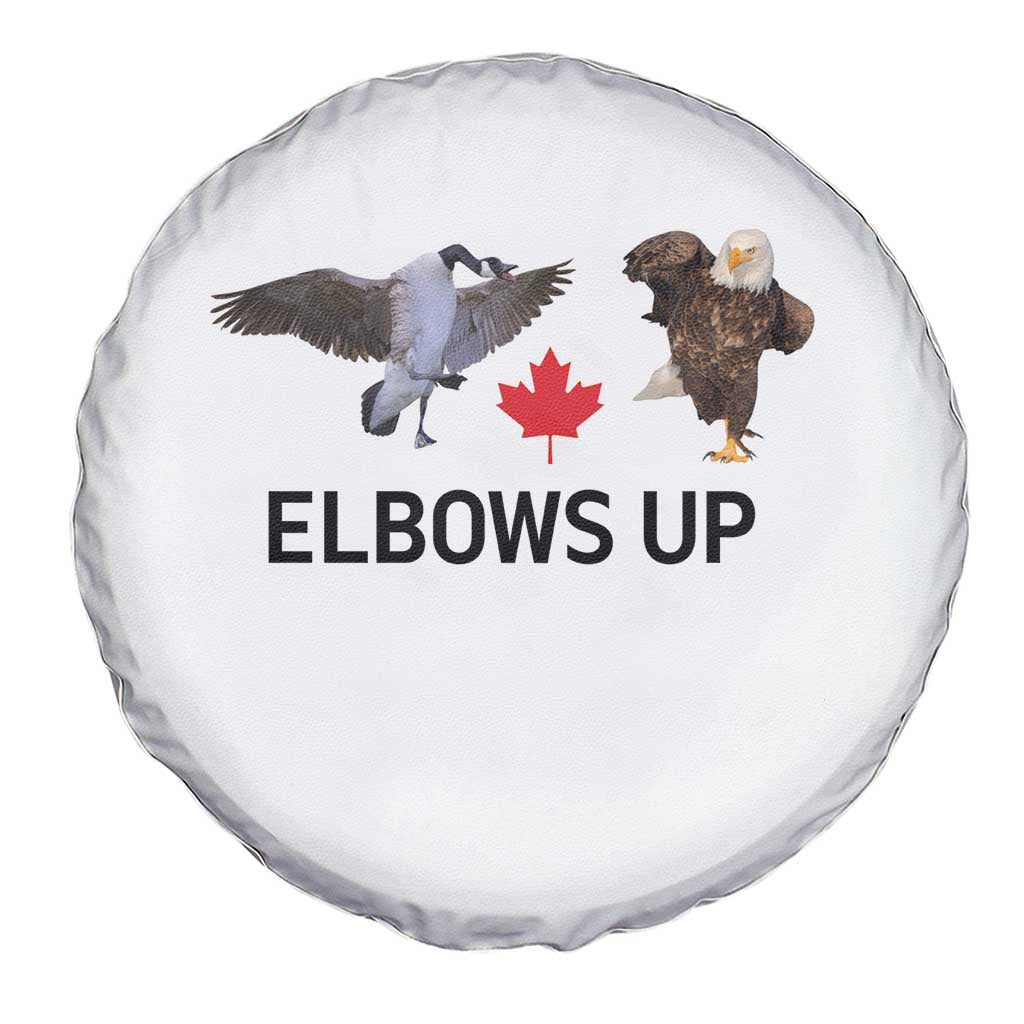 Elbows Up Spare Tire Cover Canada Goose Vs Eagle Maple Leaf TS02