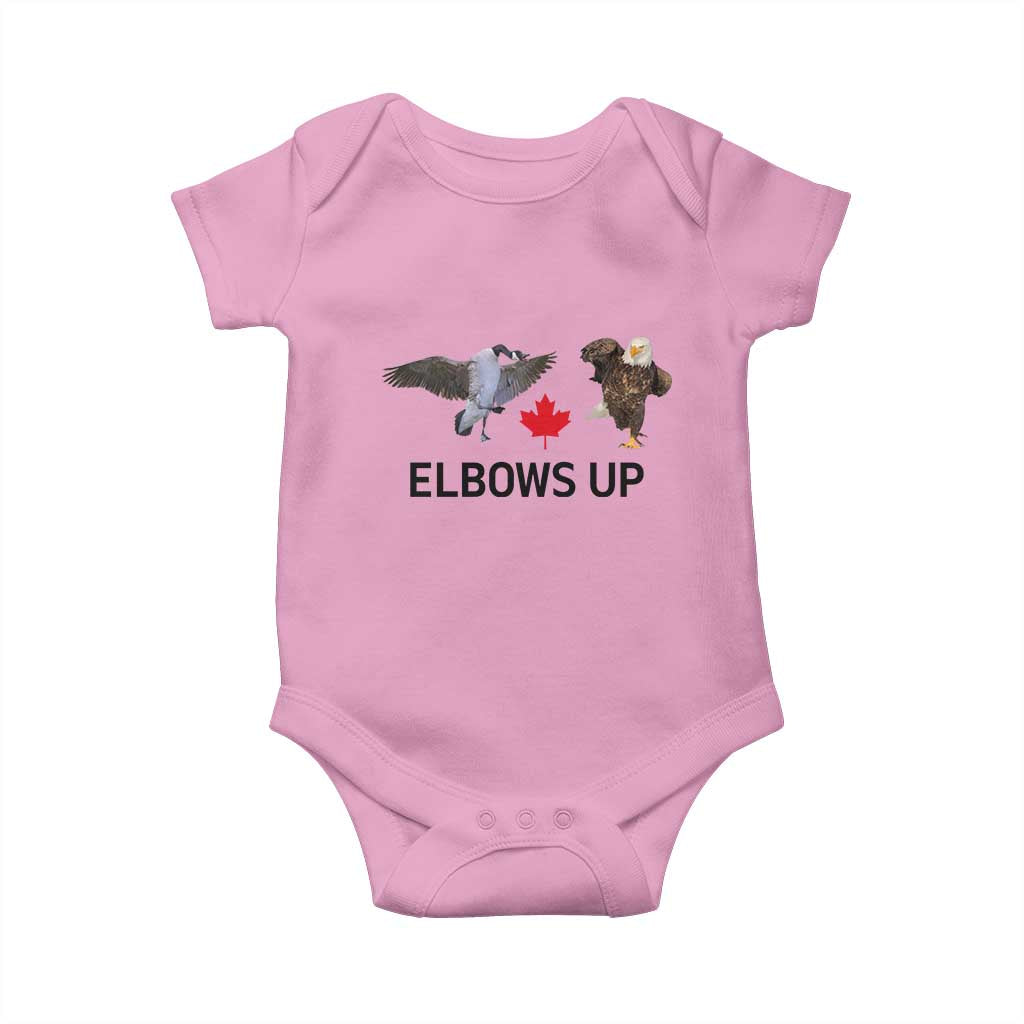 Elbows Up Baby Onesie Canada Goose Vs Eagle Maple Leaf TS02