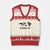 Elbows Up V-Neck Knit Sweater Vest Canada Goose Vs Eagle Maple Leaf - Wonder Print Shop