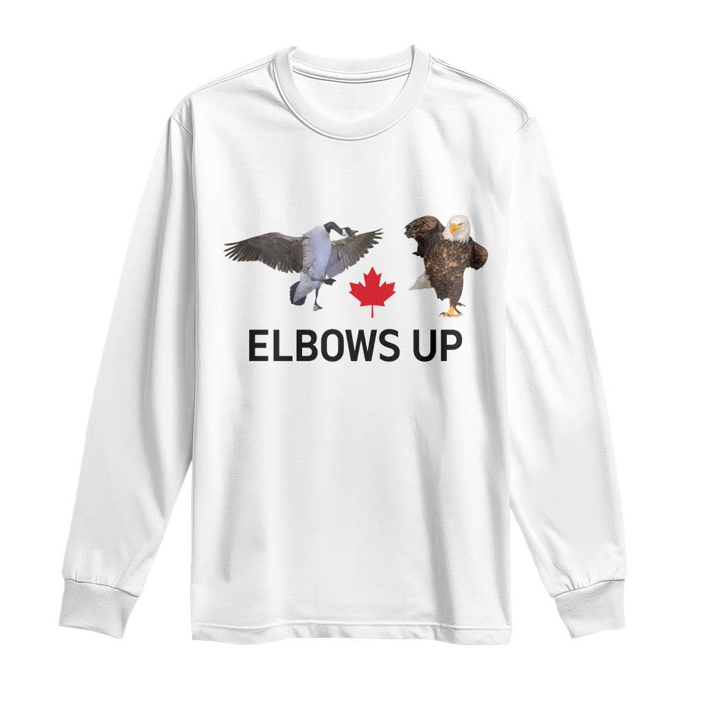 Elbows Up Long Sleeve Shirt Canada Goose Vs Eagle Maple Leaf TS02