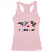 Elbows Up Racerback Tank Top Canada Goose Vs Eagle Maple Leaf TS02
