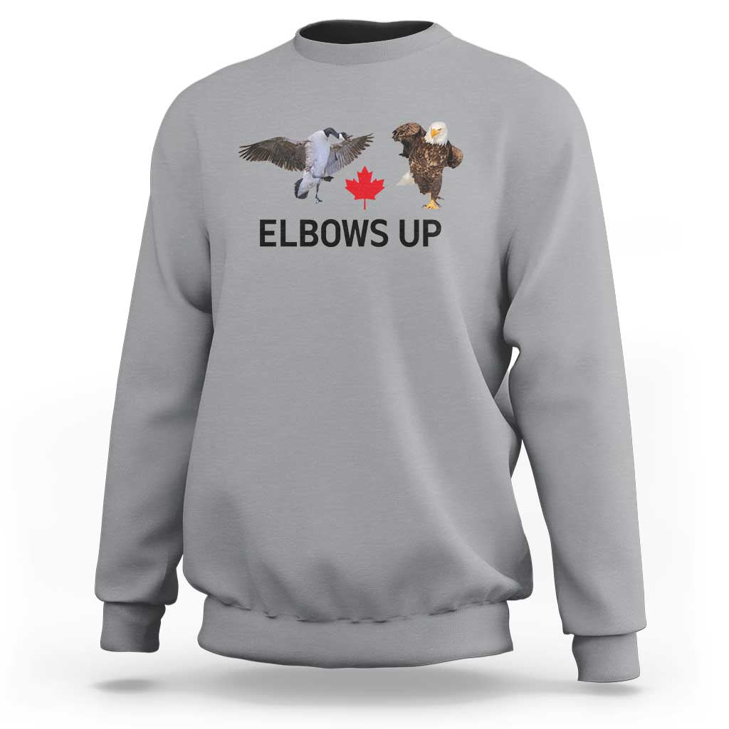 Elbows Up Sweatshirt Canada Goose Vs Eagle Maple Leaf TS02