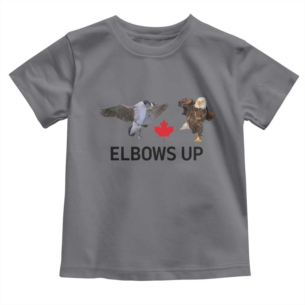 Elbows Up Toddler T Shirt Canada Goose Vs Eagle Maple Leaf TS02