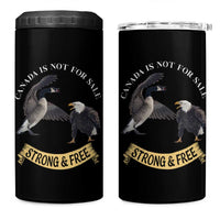 Elbows Up 4 in 1 Can Cooler Tumbler Canada Is Not For Sale Goose Vs Eagle