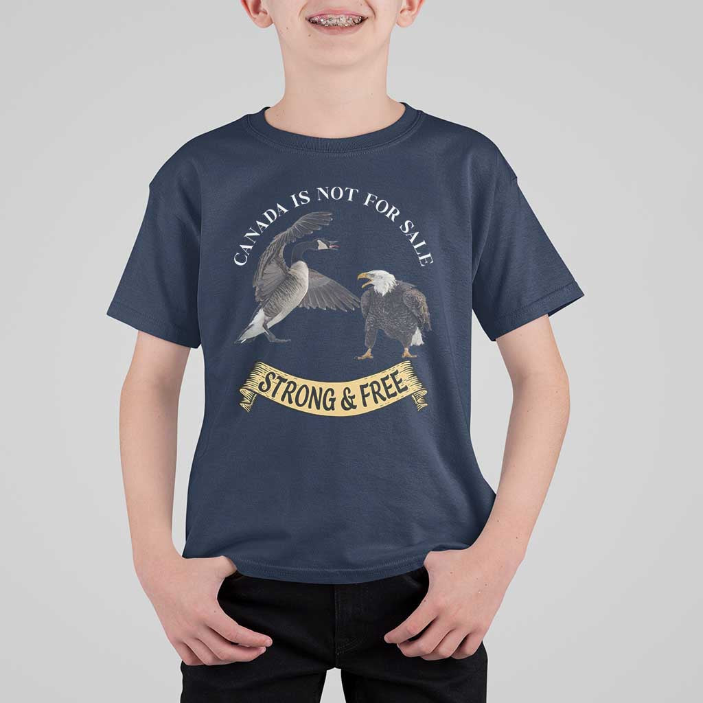 Elbows Up T Shirt For Kid Canada Is Not For Sale Goose Vs Eagle