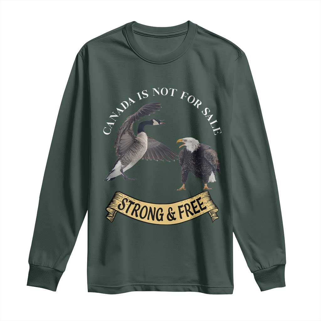 Elbows Up Long Sleeve Shirt Canada Is Not For Sale Goose Vs Eagle