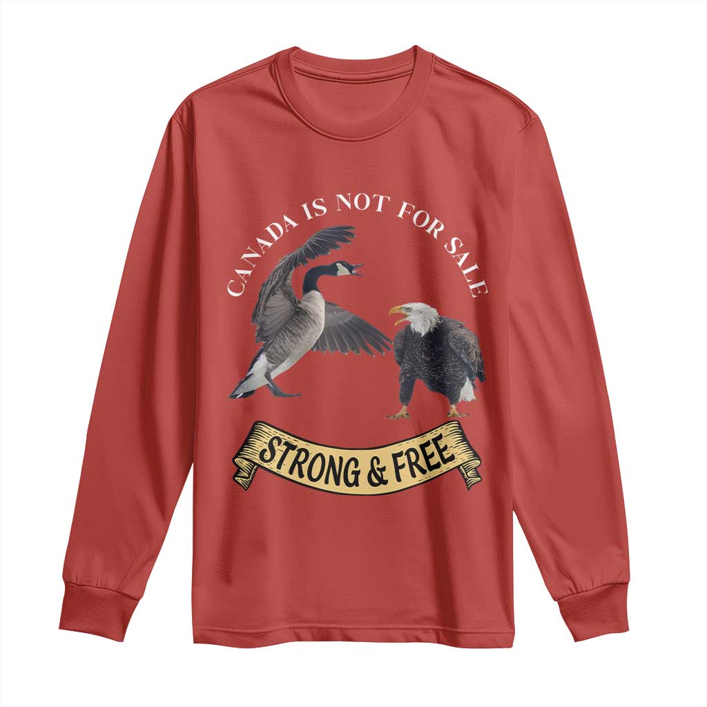 Elbows Up Long Sleeve Shirt Canada Is Not For Sale Goose Vs Eagle