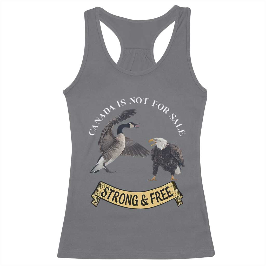 Elbows Up Racerback Tank Top Canada Is Not For Sale Goose Vs Eagle