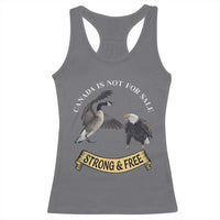 Elbows Up Racerback Tank Top Canada Is Not For Sale Goose Vs Eagle