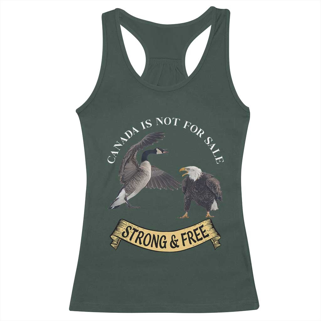 Elbows Up Racerback Tank Top Canada Is Not For Sale Goose Vs Eagle