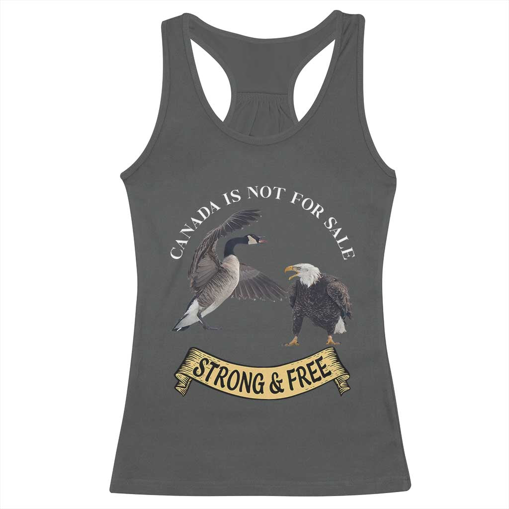 Elbows Up Racerback Tank Top Canada Is Not For Sale Goose Vs Eagle