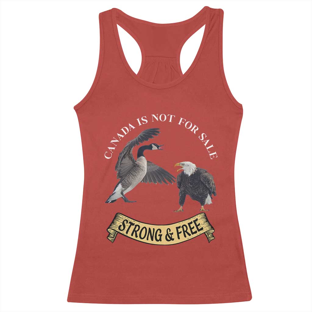 Elbows Up Racerback Tank Top Canada Is Not For Sale Goose Vs Eagle