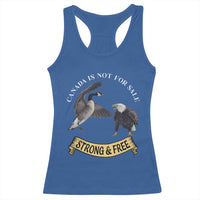 Elbows Up Racerback Tank Top Canada Is Not For Sale Goose Vs Eagle