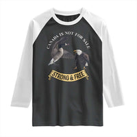 Elbows Up Raglan Shirt Canada Is Not For Sale Goose Vs Eagle