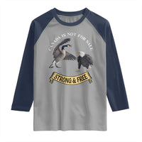 Elbows Up Raglan Shirt Canada Is Not For Sale Goose Vs Eagle