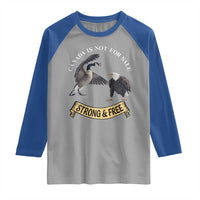 Elbows Up Raglan Shirt Canada Is Not For Sale Goose Vs Eagle