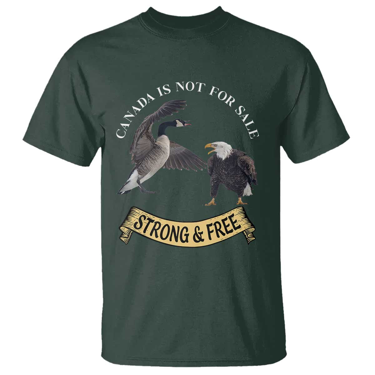 Elbows Up T Shirt Canada Is Not For Sale Goose Vs Eagle