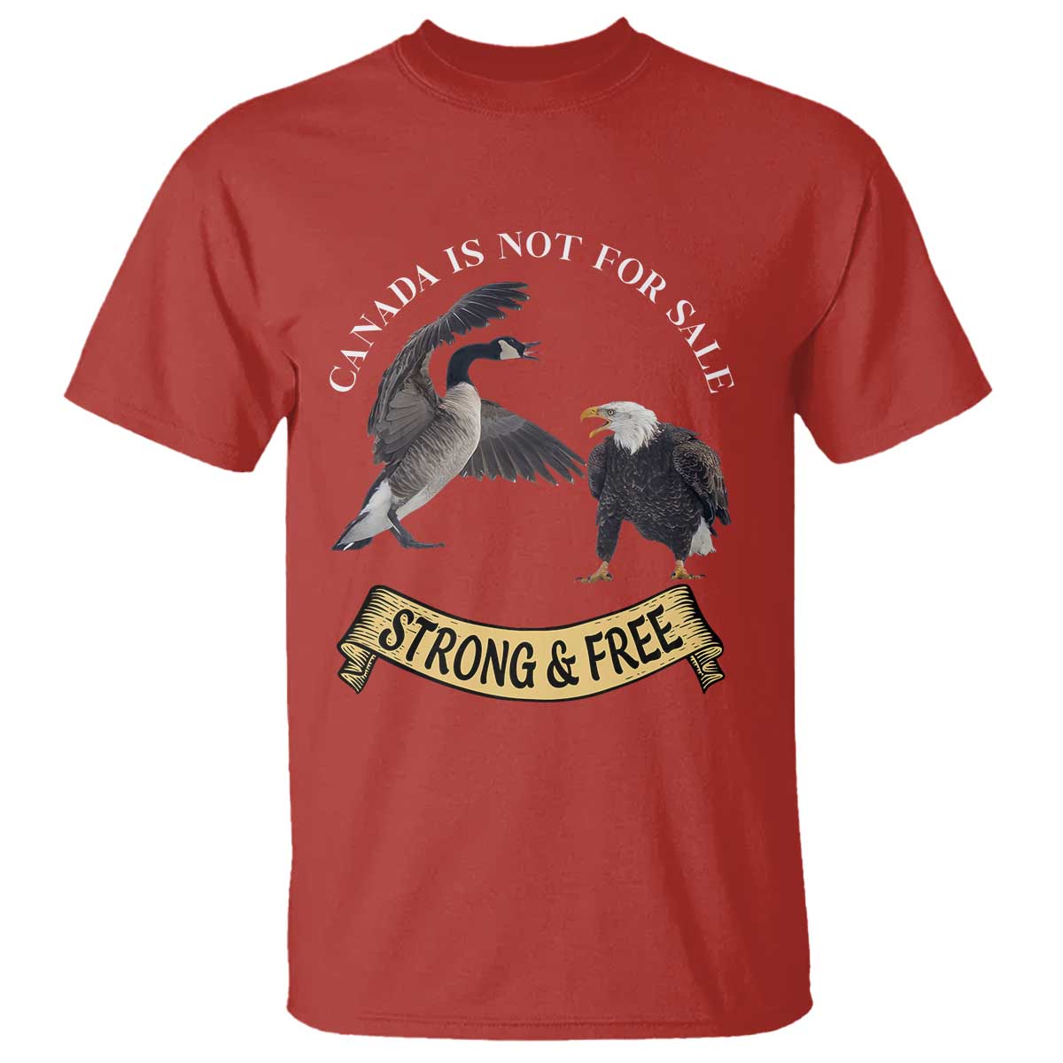 Elbows Up T Shirt Canada Is Not For Sale Goose Vs Eagle