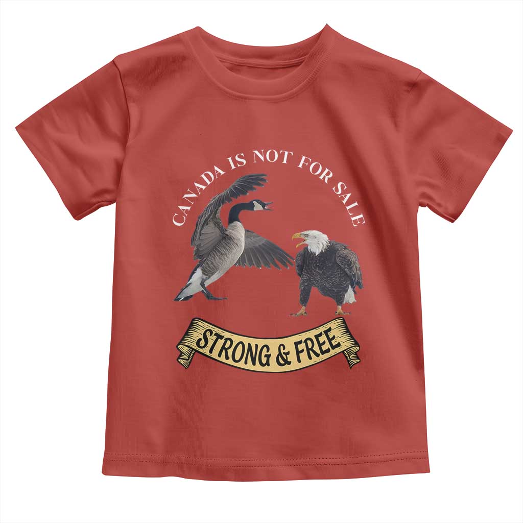 Elbows Up Toddler T Shirt Canada Is Not For Sale Goose Vs Eagle