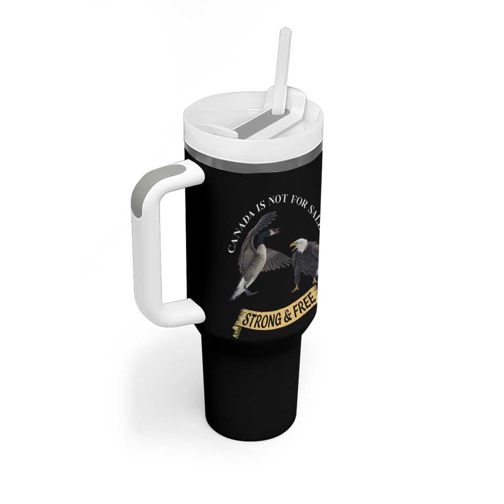 Elbows Up Tumbler With Handle Canada Is Not For Sale Goose Vs Eagle