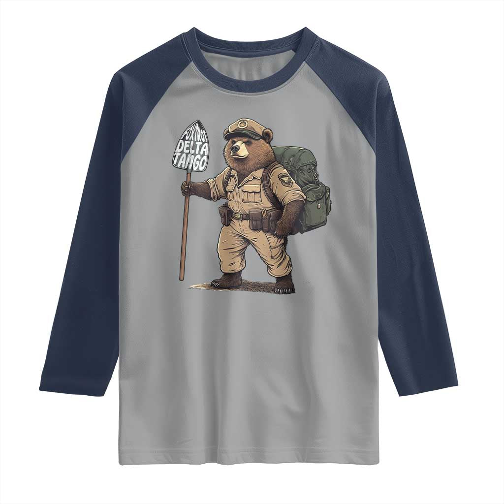Foxtrot Delta Tango Resist Bear Raglan Shirt