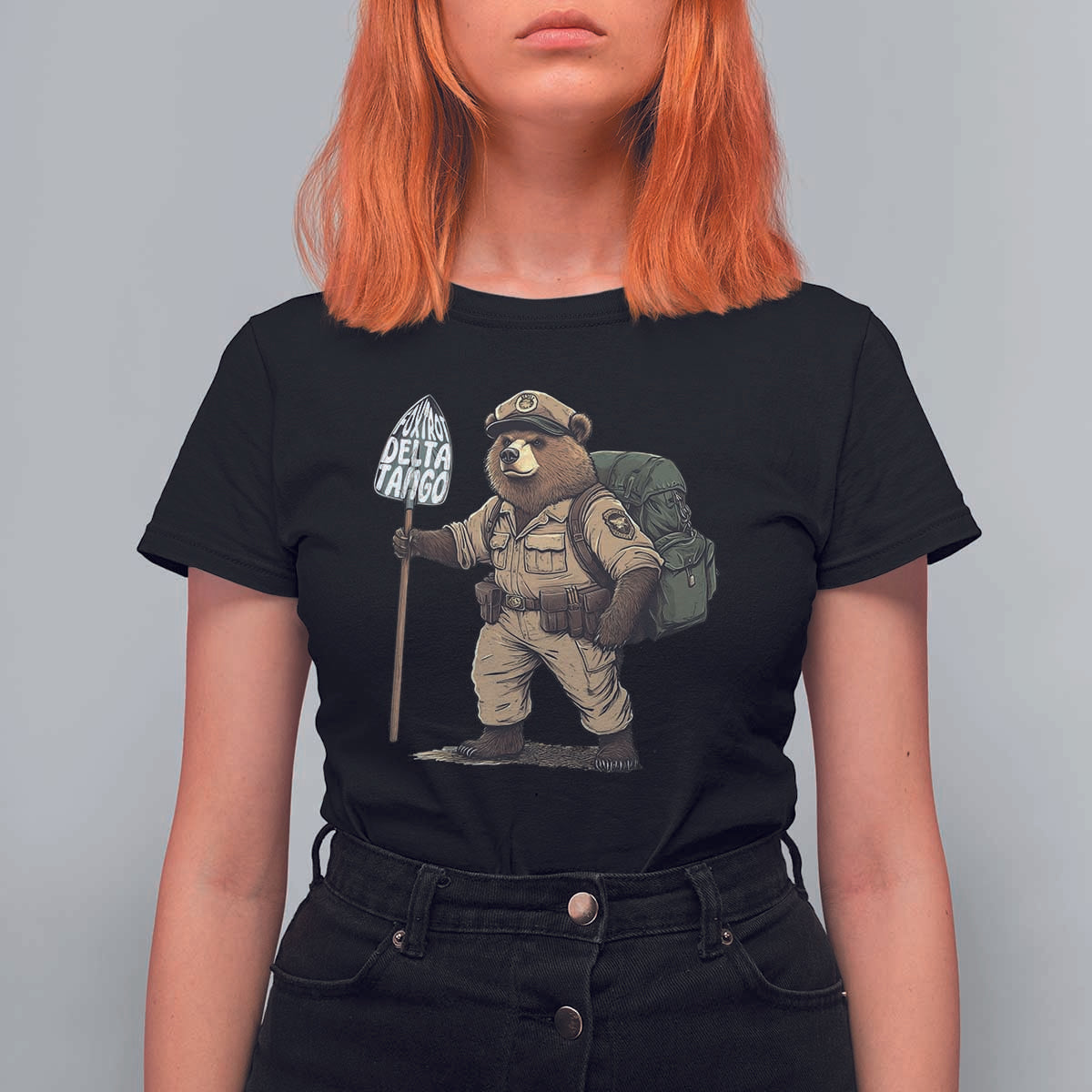 Foxtrot Delta Tango Resist Bear T Shirt For Women