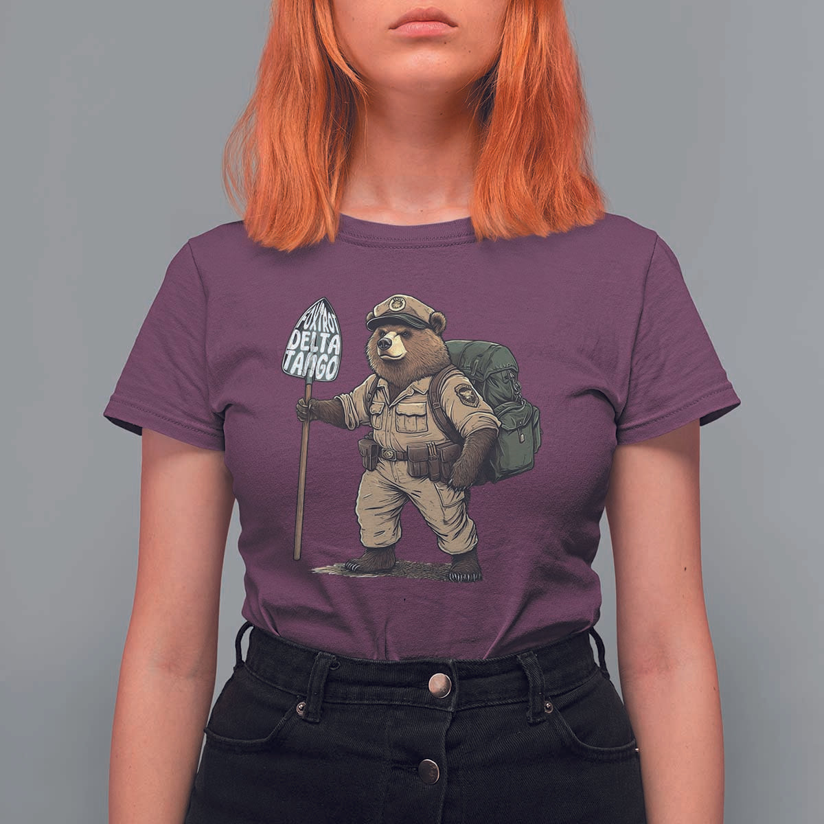Foxtrot Delta Tango Resist Bear T Shirt For Women