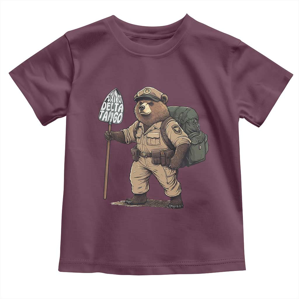 Foxtrot Delta Tango Resist Bear Toddler T Shirt