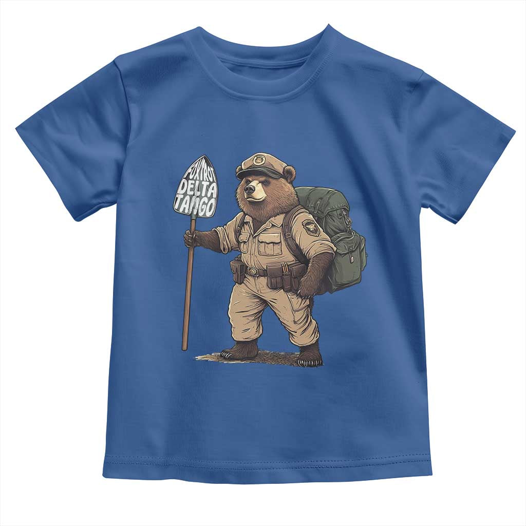 Foxtrot Delta Tango Resist Bear Toddler T Shirt