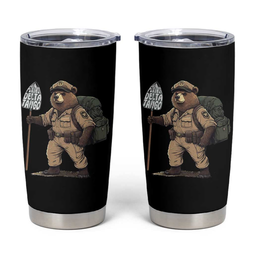 Foxtrot Delta Tango Resist Bear Tumbler Cup