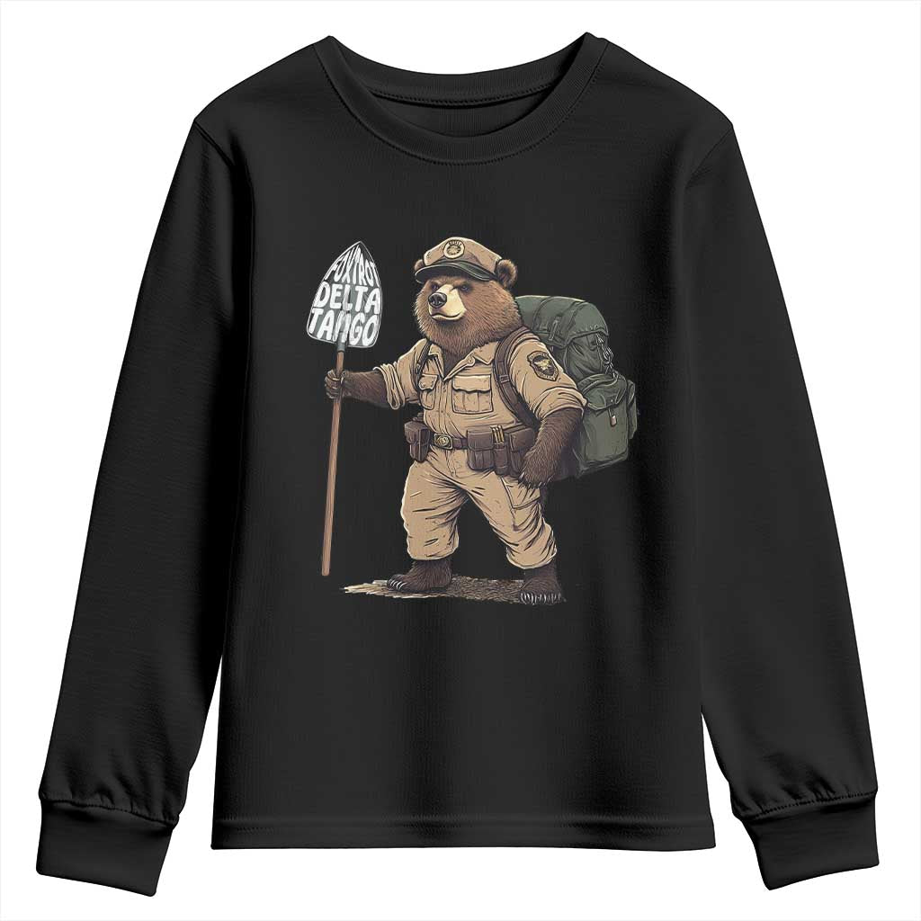 Foxtrot Delta Tango Resist Bear Youth Sweatshirt