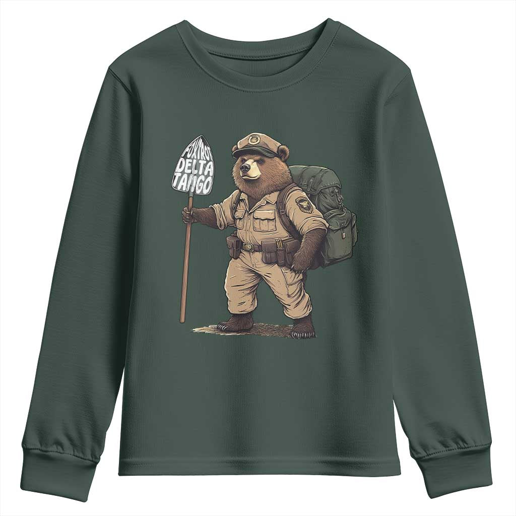 Foxtrot Delta Tango Resist Bear Youth Sweatshirt