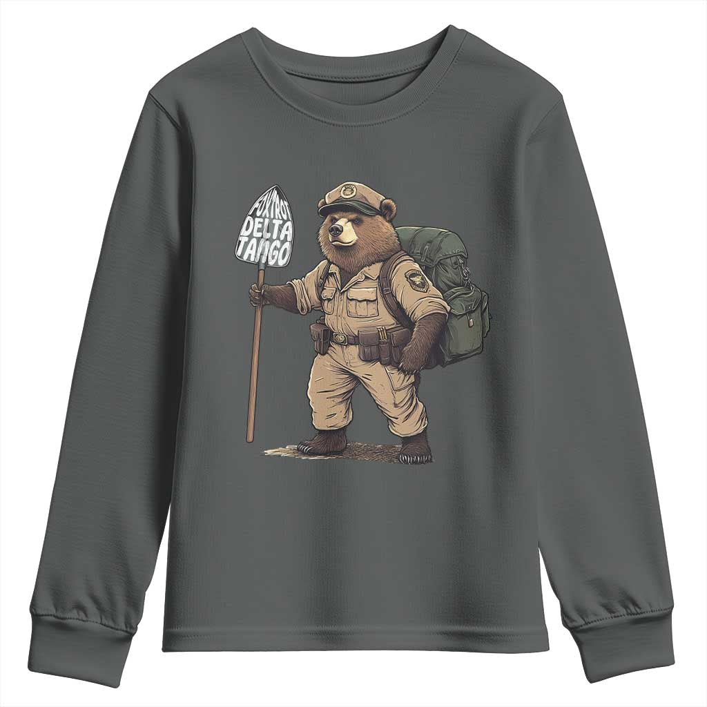 Foxtrot Delta Tango Resist Bear Youth Sweatshirt