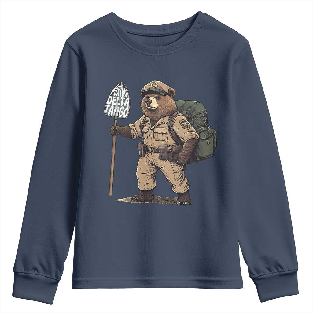 Foxtrot Delta Tango Resist Bear Youth Sweatshirt