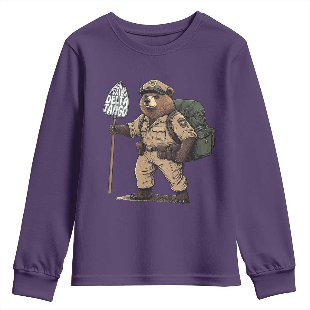 Foxtrot Delta Tango Resist Bear Youth Sweatshirt