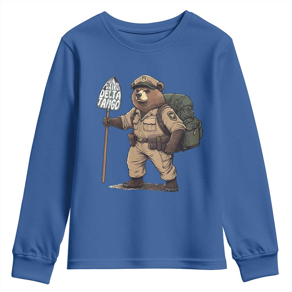 Foxtrot Delta Tango Resist Bear Youth Sweatshirt