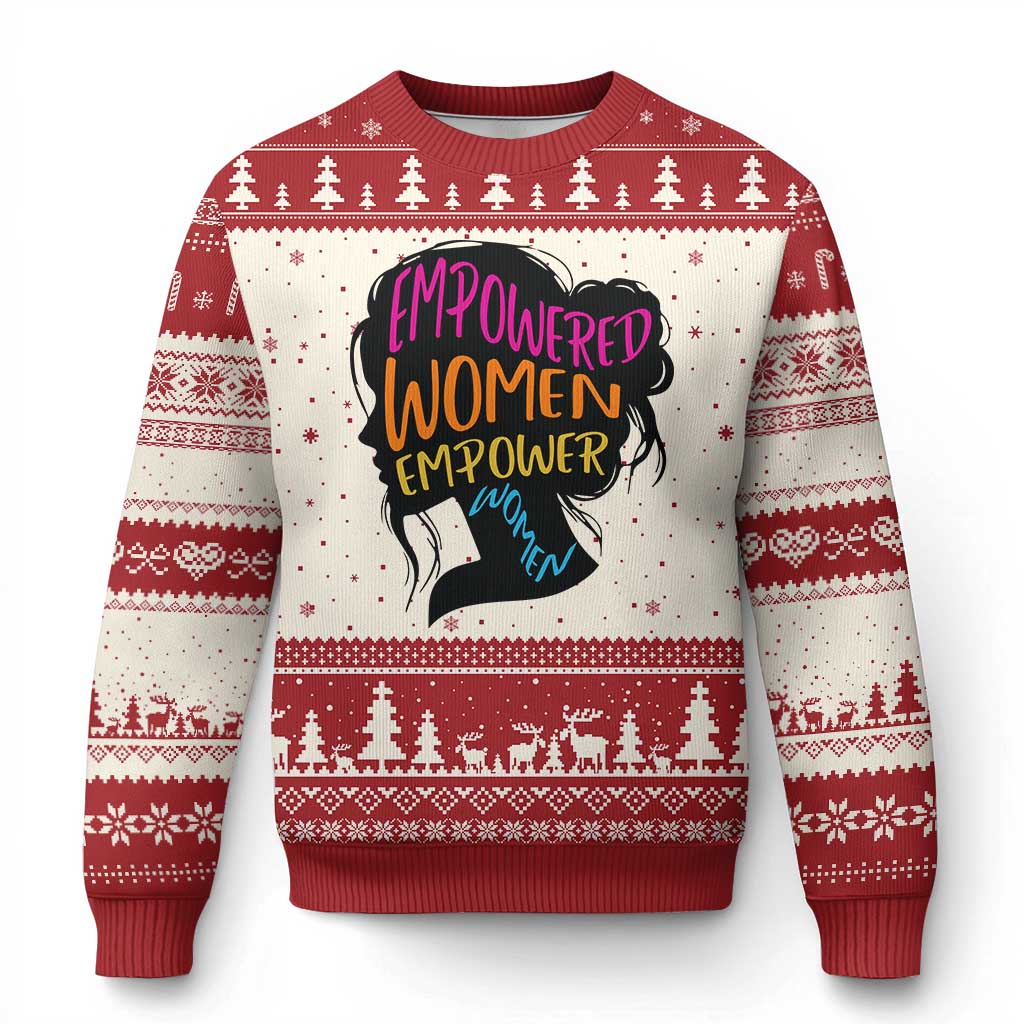 Empowered Women Empower Women Ugly Christmas Sweater - Wonder Print Shop
