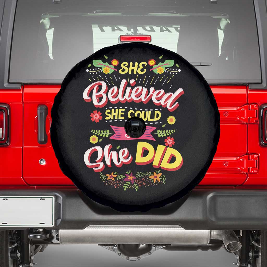 She Believed She Could So She Did Spare Tire Cover